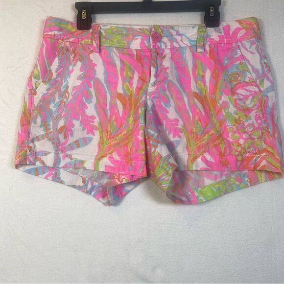 Lilly Pulitzer Callahan Scuba to Cuba Shorts Size 8 - Picture 1 of 13